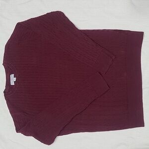 Kim Rodgers Cable Knit Sweater Sz M